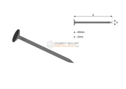 GWOŹDZIE BUDOWLANE 2,0X 40 1,5\
