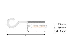 HAK FI  8 M  8X85/130 SUFITOWY METRYCZNY