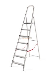 DRABINA ALUMINIOWA ROZSTAWNA 6 STOPNI + PODEST MASTER