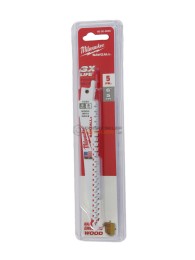 BRZESZCZOT 150MM HSS-BIMETAL  5 zęb./cal UNIWERSALNY DO PIŁY SZABLASTEJ 5 SZT THIN KERF MILWAUKEE