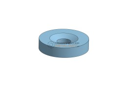 MAGNES NEODYMOWY WALCOWY 14X3 Z OTWOREM POD WKRĘTY STOŻKOWE 4,0 MM MW N38 MAX 2,5 KG