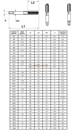 GWINTOWNIK M 14X1,5 RĘCZNY 2 SZT DIN 2181/2 6H HSS FANAR