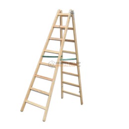 DRABINA DREWNIANA ROZSTAWNA   8 STOPNI PREMIUM MAAN