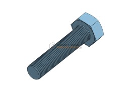 ŚRUBA MASZ.M  5X 45 BEZ POKRYCIA KL.10.9 DIN 931; ISO 4014; PN 82101