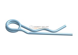 ZAWLECZKA SPRĘŻYNOWA PODWÓJNA FI 6 MM OCYNK BIAŁY AN 76