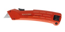 NÓŻ BEZPIECZNY TRAPEZ METAL AUTOMATYCZNIE CHOWANE OSTRZE MONTERO