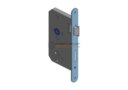 ZAMEK WPUSZCZANY 72/65 BĘBENKOWY PRZECIWPOŻAROWY BEZ FUNKCJI PANIC PRAWY CZOŁO 24X235 OCYNK BIAŁY WILKA