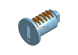 WKŁADKA ZAMKA MEBLOWEGO CYLINDER 16,5 MM- Z44 PB1 2 KLUCZE NUMER 18034 SPECJALNA MLM