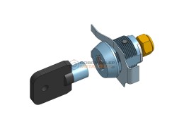 ZAMEK MEBLOWY BĘBENKOWY CENTRALNY 19,0 MM X16,0 MM WIELOSZUFLADOWY BEZ ZABIERAKA DO WÓZKÓW WARSZTATOWYCH MILWAUKEE