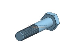 ŚRUBA MASZ.M  6X  8 OC.B KL.5.8 DIN 933; ISO 4017; PN 82105