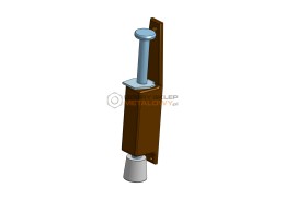 PRZYTRZYMYWACZ DRZWI 130MM BRĄZOWY GJM